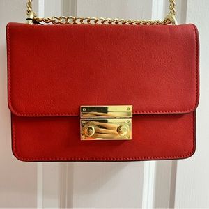 BCBGeneration Fiery red orange crossbody bag